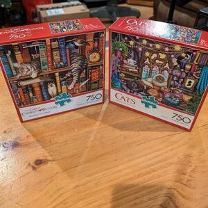 Buffalo Games puzzles. Set of 2. Cats.
